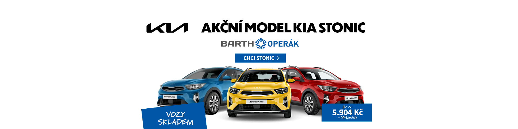 Kia Stonic skladem