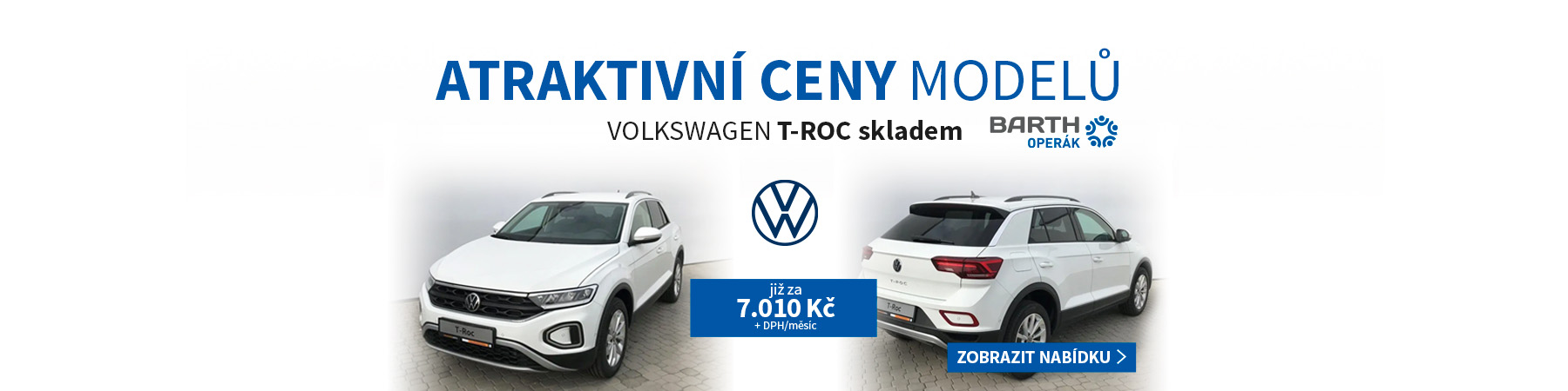VW T-Roc - skladové vozy