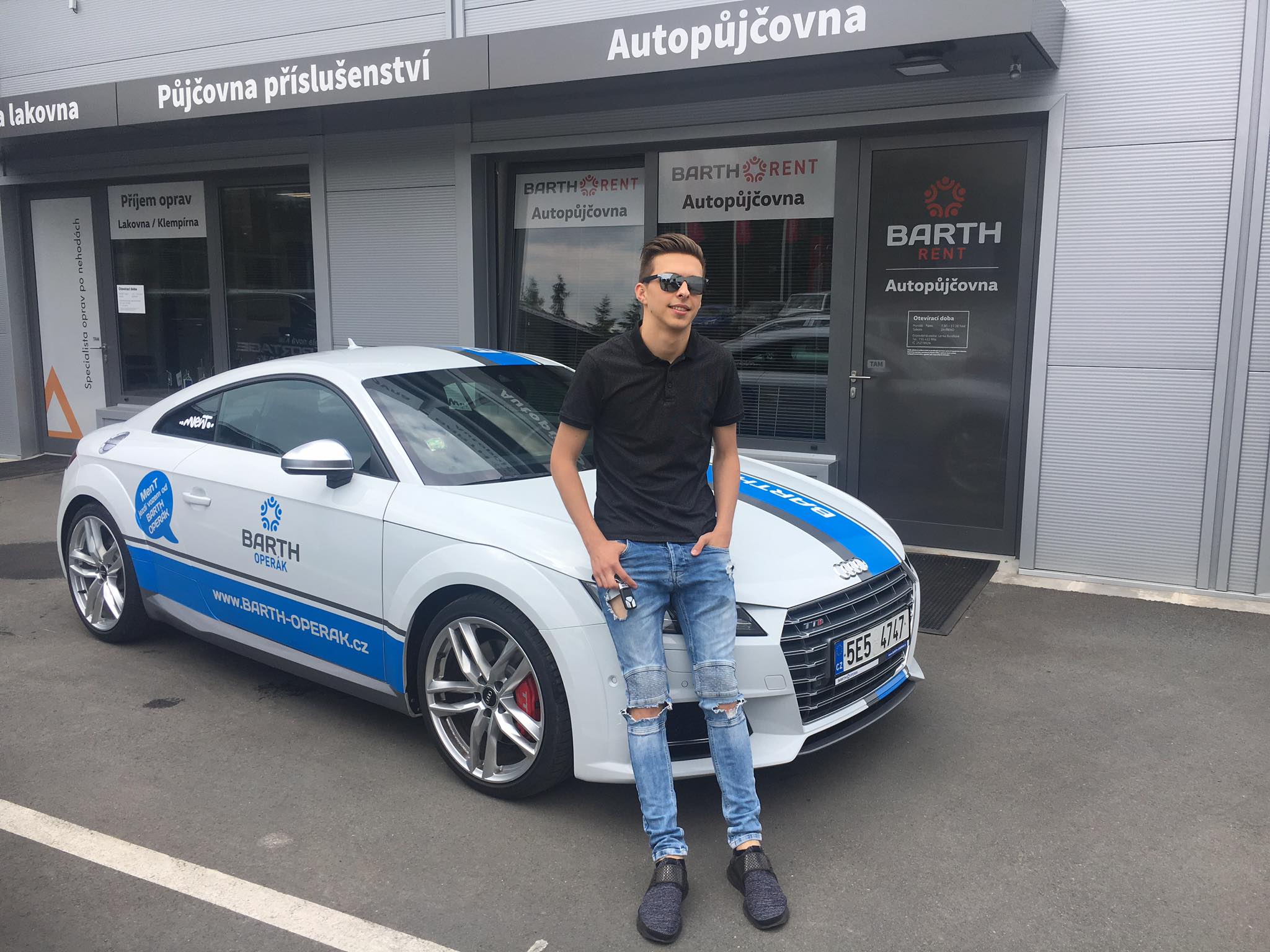 Youtuber MenT a jeho roadtrip s Audi TTS z naší autopůjčovny BARTH Rent