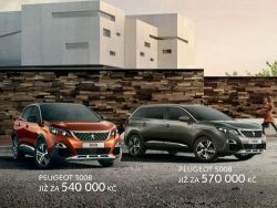 Elegantní SUV 3008 nebo 5008 nyní s mimořádným bonusem 20.000 Kč na skladové vozy