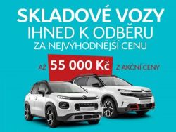 VÝPRODEJ SKLADOVÝCH VOZŮ ZA NEJVÝHODNĚJŠÍ CENU!
